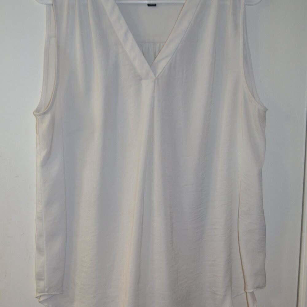 white flowy tank